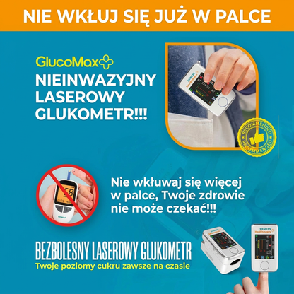 Glukometr bez nakłuwania - szybki, prosty i dokładny | 99,9% dokładności